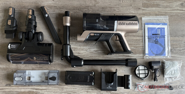 Leveringsomvang van de Proscenic P20 OnePass