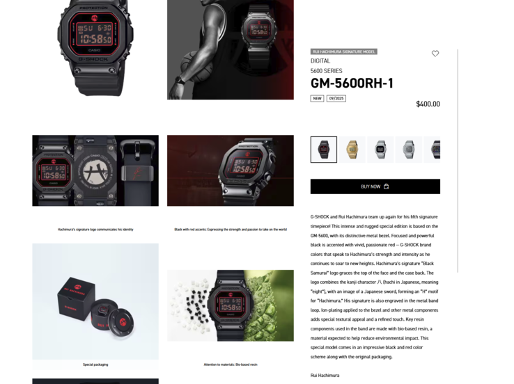 (Afbeeldingsbron: Casio Canada)