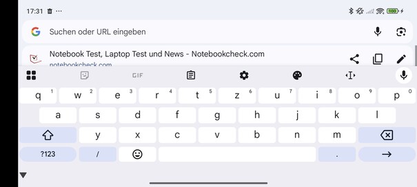 Toetsenbord horizontaal