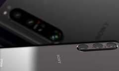 De Sony Xperia 1 V komt naar verwachting met vooral grotere camerasensoren dan zijn voorganger. (Beeldbron: @OnLeaks/Sony - bewerkt)