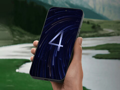 De eerste levering bestaat uit in totaal zeven apparaten. Afgebeeld: een bewerkte promotiefoto van de Xiaomi 17 Ultra met het HyperOS 4-logo bovenaan.