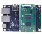 CM1: Nieuw ontwikkelbord, hier met een interfacebord. (Afbeeldingsbron: ArmSoM)