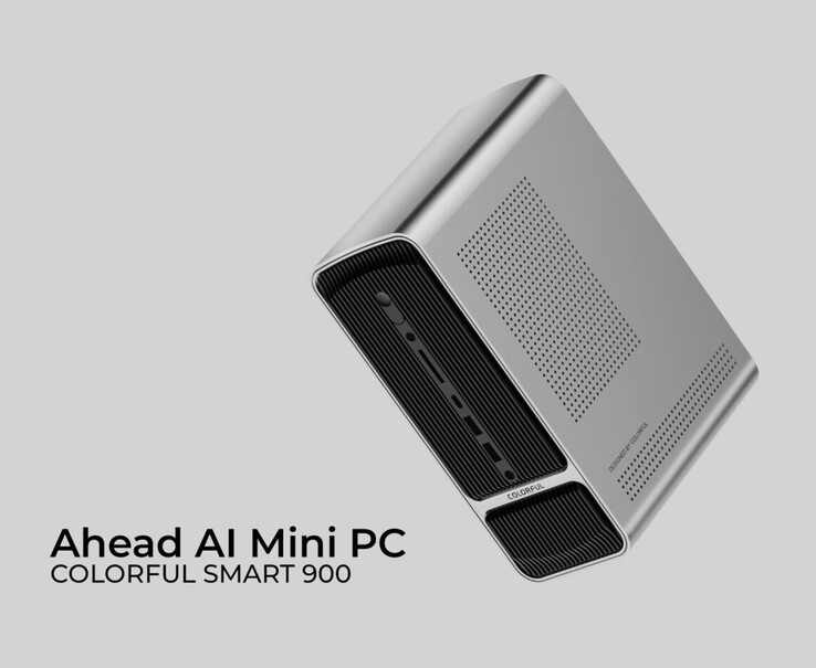 De AMD Strix Halo aangedreven Colorful Smart 900 AI mini PC heeft een slank uitziende behuizing. (Afbeeldingsbron: Colorful via TechPowerUp)