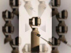 De nieuwe Osmo Pocket 4 van DJI zoals te zien in de nieuwste teaservideo op X.