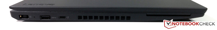 Links: power (SlimTip), USB 3.0, USB-C (Gen.2, Thunderbolt 3, DisplayPort 1.2)
