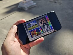 Buiten bekijken in direct zonlicht