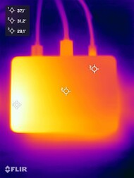 Khada's Mind Pro tijdens de stresstest (bovenkant)