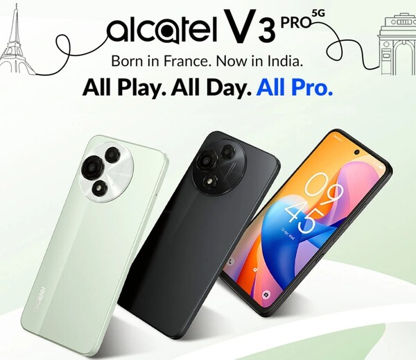De Alcatel V3 Pro zal verkrijgbaar zijn in twee kleuren. (Afbeeldingsbron: Flipkart)