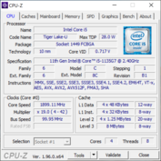 Systeem info CPU-Z CPU