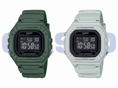 Van links naar rechts (op de foto), de Casio W218H-3BV en de Casio W218H-8BV. (Afbeeldingsbron: Casio)