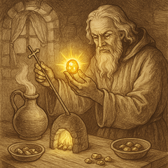 Kwik in goud veranderen (bron: ChatGPT DALL-E)