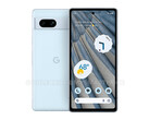 De Pixel 7a zou Google's eerste mid-range smartphone zijn die gezichtsontgrendeling ondersteunt. (Beeldbron: OnLeaks & MySmartPrice)