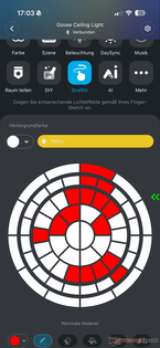 ...in de app.