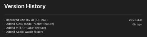 De releaseopmerkingen voor Home Assistant app versie 2026.4.0 voor iOS