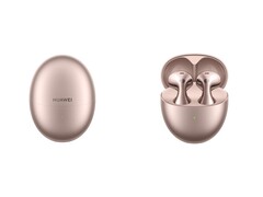 De roségouden Huawei FreeBuds 6 is voorlopig exclusief voor China. (Afbeeldingsbron: Huawei)
