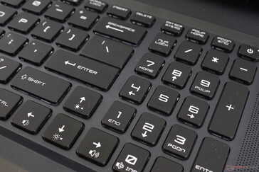 NumPad-toetsen zijn smaller en krap