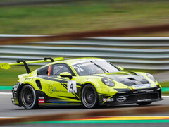 Een racewagen, gefotografeerd in 2022.