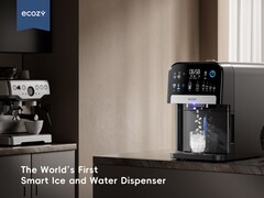 De nieuwe slimme ijs- en waterdispenser. (Afbeelding bron: Ecozy)