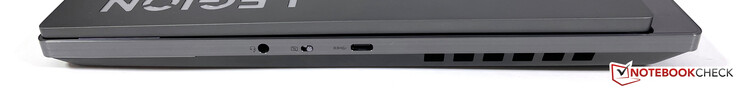 Rechts: 3,5 mm aansluiting, webcam shutter, USB-C 3.2 Gen.1 (5 GBit/s)