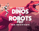Steam's Dinos vs. Robots Fest is gepland om game-aanbiedingen te brengen op een aantal fantastische titels van de afgelopen jaren. (Afbeeldingsbron: Steam op YouTube)