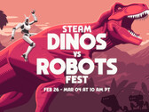 Steam's Dinos vs. Robots Fest is gepland om game-aanbiedingen te brengen op een aantal fantastische titels van de afgelopen jaren. (Afbeeldingsbron: Steam op YouTube)