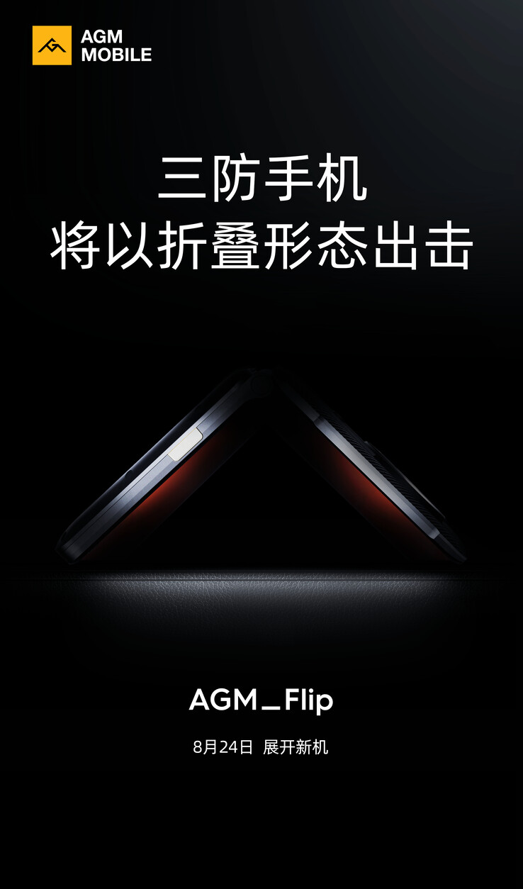 AGM Flipt eruit in een nieuwe teaser. (Bron: AGM via Weibo)