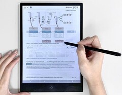 Elektronische papieren displays zouden kunnen worden gebruikt voor de secundaire displays op Apple&#039;s opvouwbare apparaten. (Afbeelding bron: Hexus)