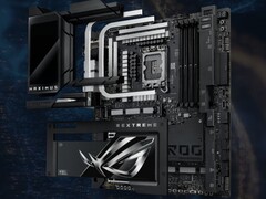 Een weergave van het ASUS ROG Maximus Z890 Extreme-moederbord