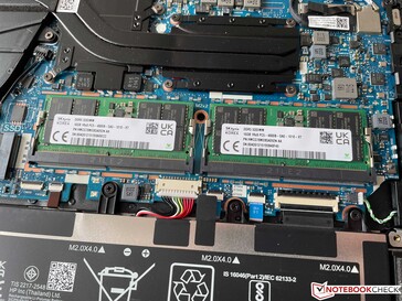 2x SO-DIMM onder een extra deksel