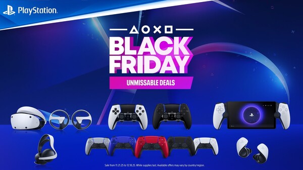 PS5-accessoires zoals de PSVR2, controllers en headset zijn afgeprijsd voor Black Friday. (Afbeeldingsbron: PlayStation)