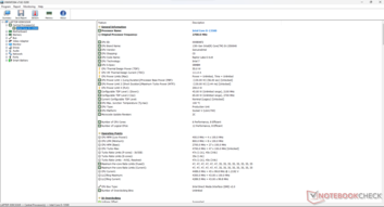 Intel Core i5-13500HX HWInfo samenvatting