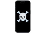 De iPhone Air is mogelijk stervende. (Afbeeldingsbron: Apple w/schedel en gekruiste botten emoji, bewerkt)