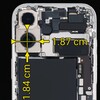 De afmetingen van de hoofdcameramodule van de iPhone 17