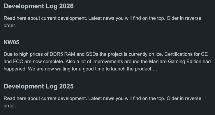 Verklaring van ontwikkelaar Orange Pi Neo.