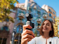 De Osmo Pocket 4 zoals te zien in hands-on marketingbeelden uit Barcelona.