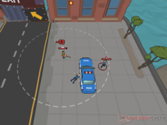 Een gameplay screenshot van Just Move:Clean City Messy Battle