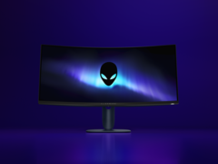 De Alienware AW3425DWM (foto's) wordt geleverd met een resolutie van 3440x1440. (Afbeeldingsbron: Alienware)