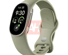 Afbeelding van de vermeende Google Fitbit Edge in de groene kleurvariant