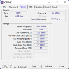 CPU-Z Geheugen