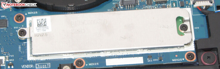 Een PCIe-3-SSD dient als systeemschijf.