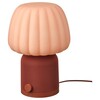 De IKEA Kulglass Bluetooth luidsprekerlamp in roodbruin/roze (Afbeelding bron: IKEA)