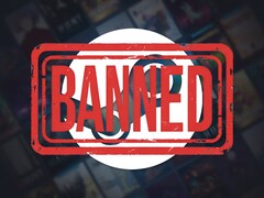 Steam-logo en games met verboden stempel (Afbeelding bron: Steam met bewerkingen)