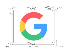 Google&#039;s eerste opvouwbare smartphone zou een innovatieve binnencamera kunnen hebben. (Afbeelding bron: WIPO - bewerkt)