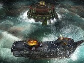 Abandon Ship neemt het op tegen vijandelijke vestingwerken en zeemonsters in tactische zeeslagen (Afbeelding bron: Stove)
