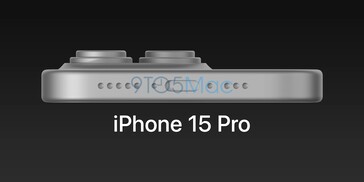 iPhone 15 Pro CAD. (Beeldbron: 9To5Mac)