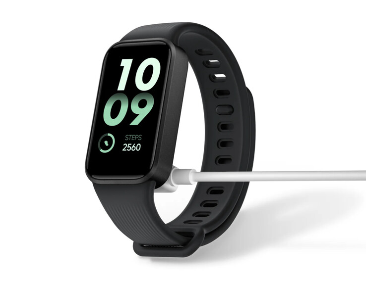 De Xiaomi Smart Band 11 Active wordt magnetisch opgeladen.
