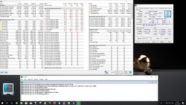 De Intel Core i5-9600K op 4,8 GHz en 1,35 Volt tijdens een stresstest