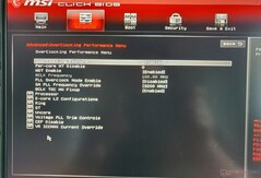 MSI Vector GP76 BIOS: Overklokken