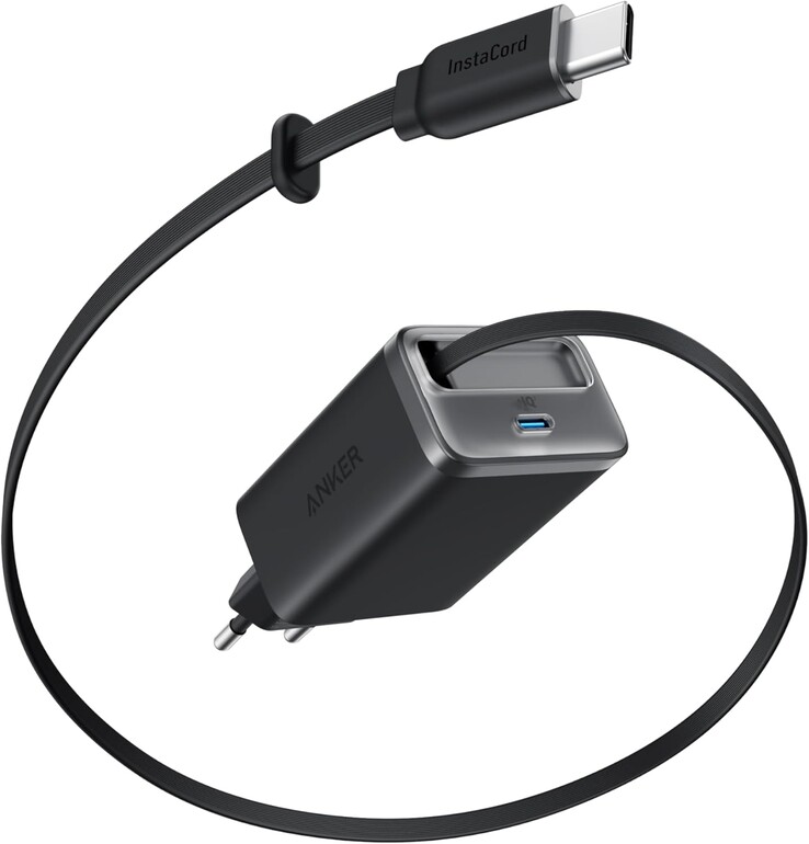 De Anker Nano-oplader (35 W, intrekbare USB-C-kabel). (Afbeeldingsbron: Anker)