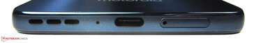 Onderkant: luidspreker, microfoon, USB-C 2.0, SIM-sleuf